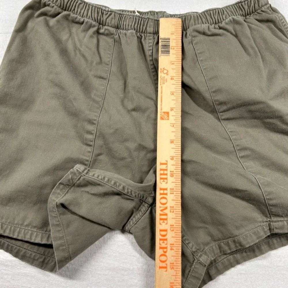 Vintage Polo Ralph Lauren Shorts Mens L Brown Army Green Elastic Baggies Pony 5